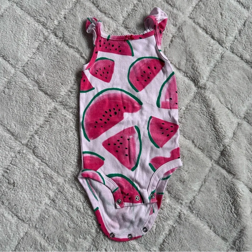 Carter's | 2-Piece Watermelon Bodysuit & Shorts Set | Size 6 Months